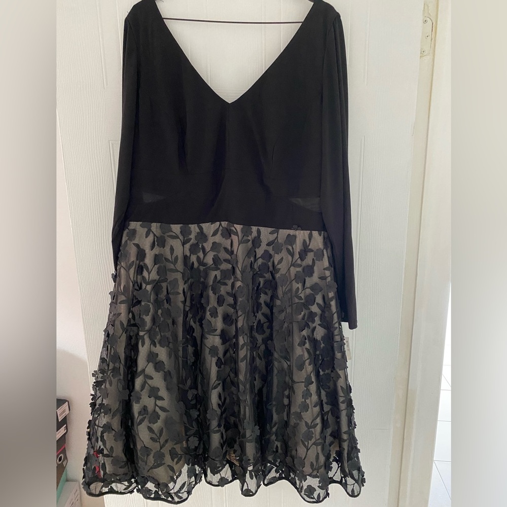 Xscape black cocktail/prom dress